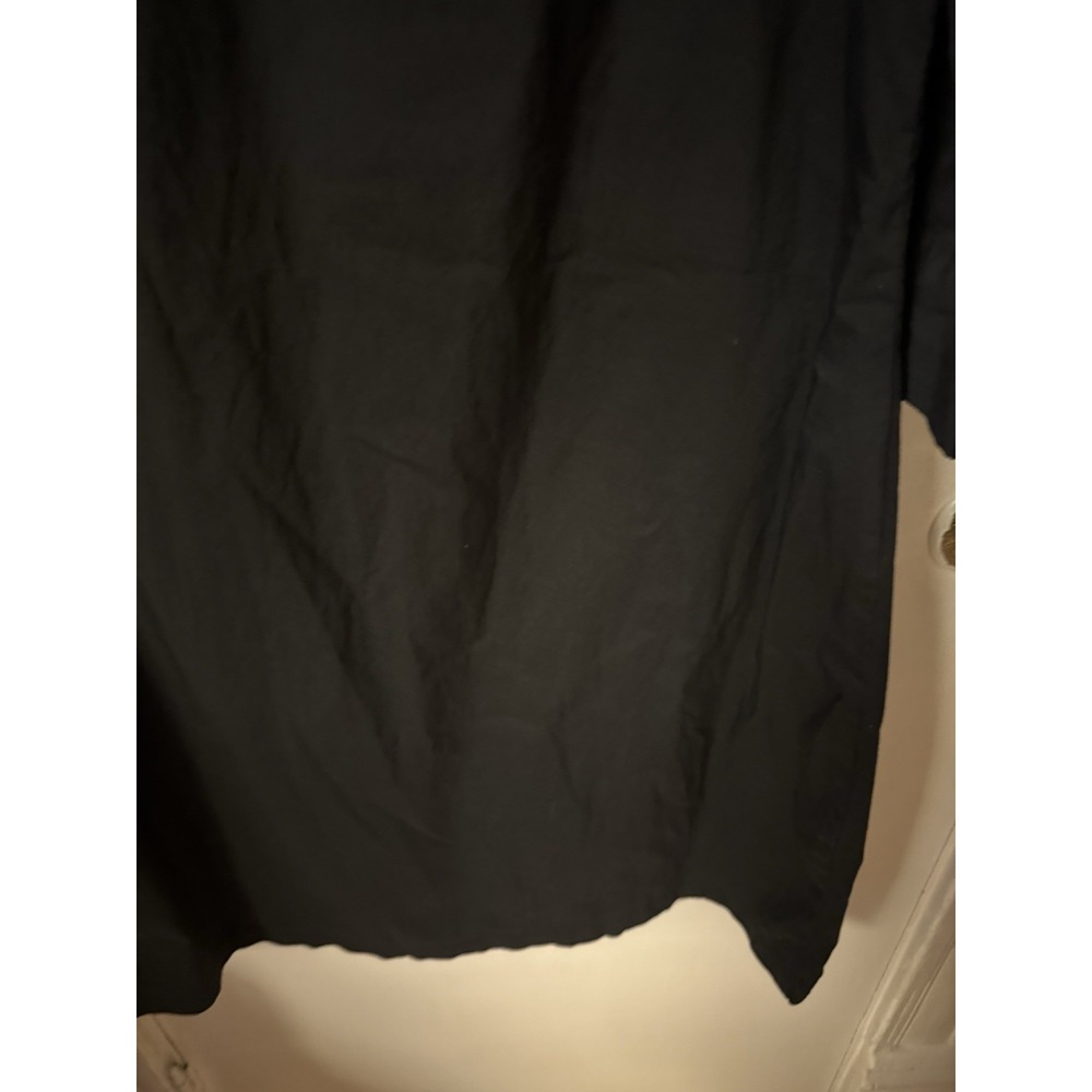 Converse Women's All Star Black 3/4 Sleeve Cotton Shirt Dress - Picture 13 of 14